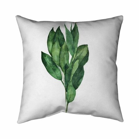 BEGIN HOME DECOR 20 x 20 in. Bay Leaves Bundle-Double Sided Print Indoor Pillow 5541-2020-GA91